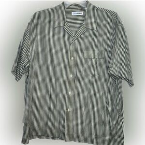 💥Canyon River Blues Mens Plaid Button Up Shirt Size XL Short Sleeve Pocket XL